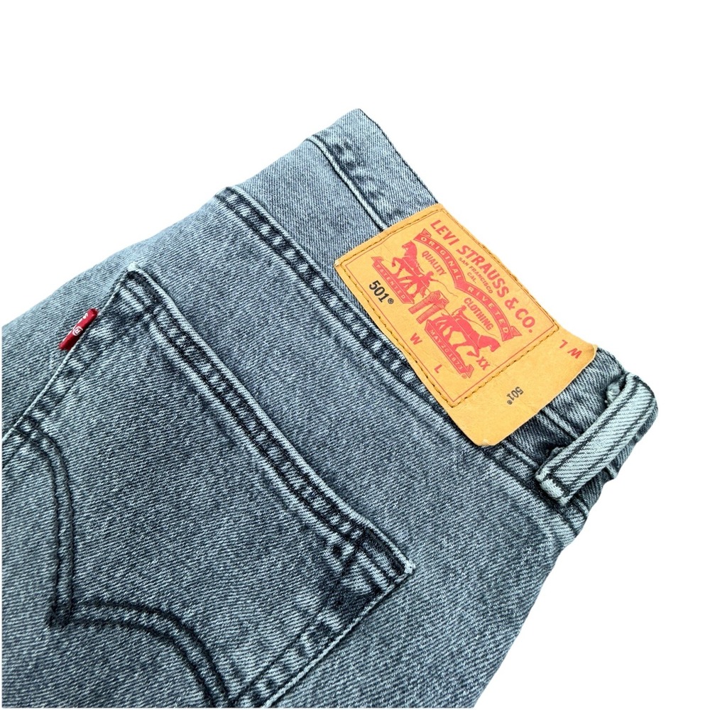 LEVI'S 501 XX Jeans Men 34x38‎ Straight Fit Gray Washed Denim